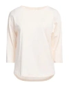 Majestic Filatures Woman T-shirt Cream Size 1 Lyocell, Cotton In White