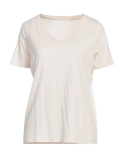 Majestic Filatures Woman T-shirt Cream Size 1 Lyocell, Cotton In White