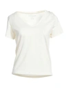 Majestic Filatures Woman T-shirt Cream Size 1 Lyocell, Cotton In White