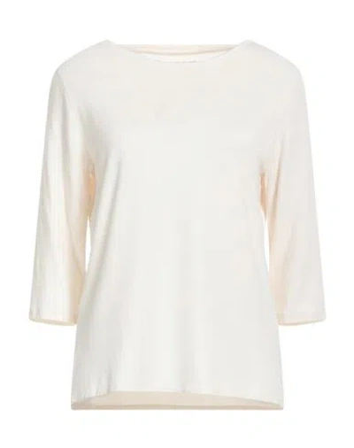 Majestic Filatures Woman T-shirt Cream Size 1 Viscose, Elastane In White