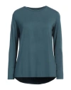 Majestic Filatures Woman T-shirt Deep Teal Size 0 Viscose, Elastane In Green