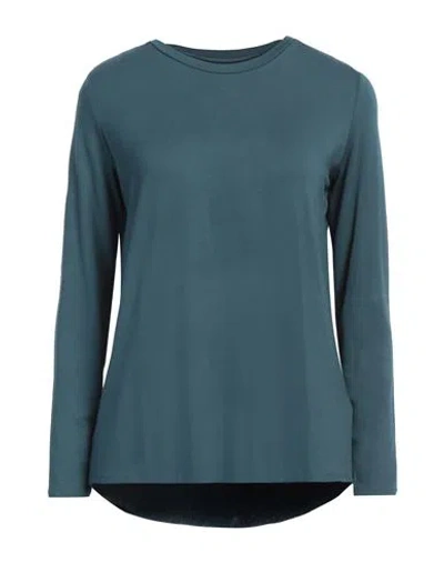 Majestic Filatures Woman T-shirt Deep Teal Size 0 Viscose, Elastane In Green