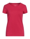 Majestic Filatures Woman T-shirt Fuchsia Size 1 Cotton In Pink