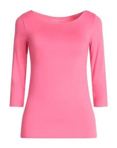 Majestic Filatures Woman T-shirt Fuchsia Size 1 Viscose, Elastane In Pink