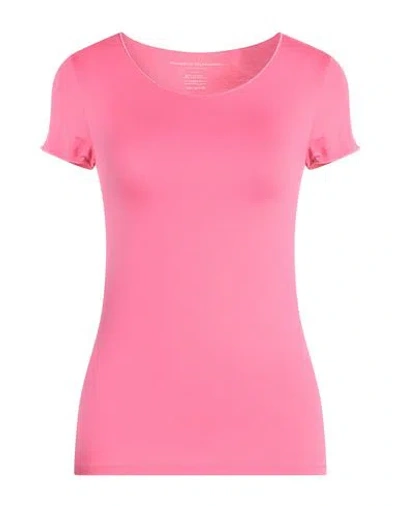Majestic Filatures Woman T-shirt Fuchsia Size 1 Viscose, Elastane In Pink