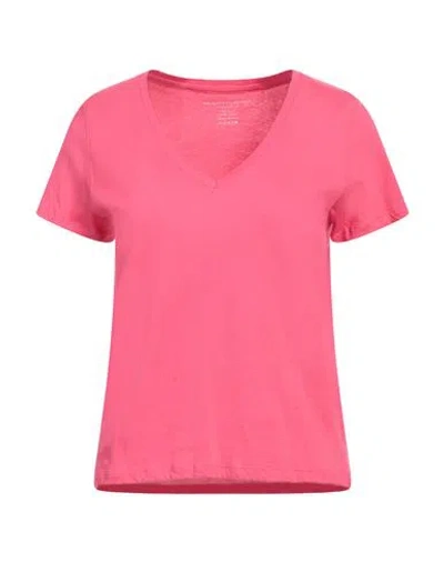 MAJESTIC MAJESTIC FILATURES WOMAN T-SHIRT FUCHSIA SIZE 3 COTTON