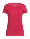 Majestic Filatures Woman T-shirt Fuchsia Size 1 Cotton In Red