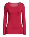Majestic Filatures Woman T-shirt Garnet Size 2 Viscose, Elastane In Red