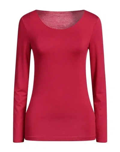 Majestic Filatures Woman T-shirt Garnet Size 2 Viscose, Elastane In Red