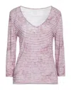 Majestic T-shirts In Garnet