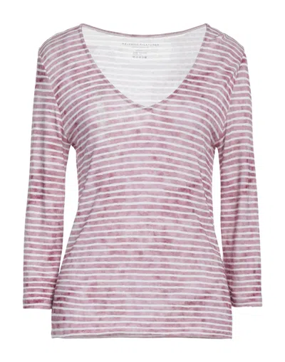 Majestic T-shirts In Garnet