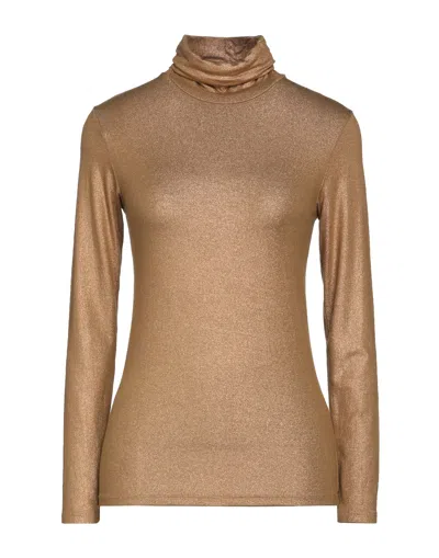 Majestic Filatures Woman T-shirt Gold Size 2 Viscose, Elastane
