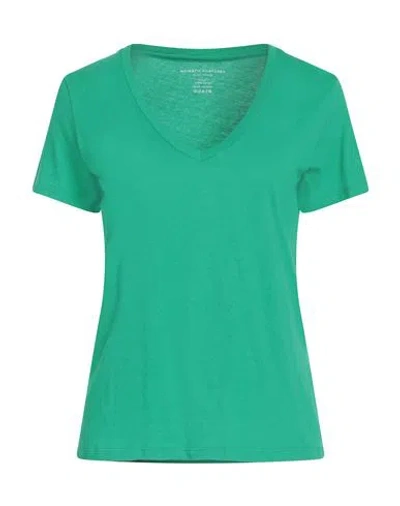Majestic Filatures Woman T-shirt Green Size 1 Cotton