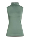 Majestic Filatures Woman T-shirt Green Size 1 Viscose, Elastane In Green