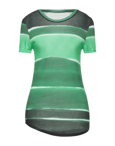 Majestic T-shirts In Green
