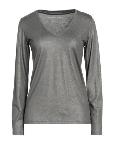 Majestic Filatures Woman T-shirt Grey Size 1 Lyocell, Cotton