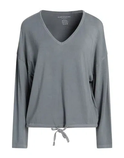 Majestic Filatures Woman T-shirt Grey Size 1 Viscose, Elastane