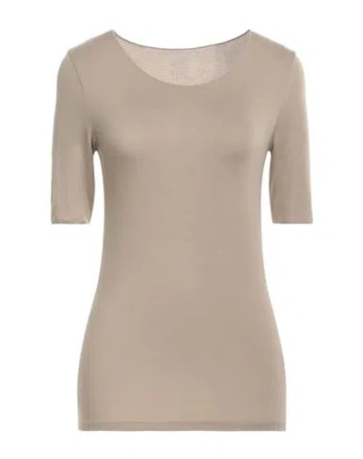 MAJESTIC MAJESTIC FILATURES WOMAN T-SHIRT GREY SIZE 1 VISCOSE, ELASTANE