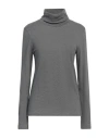 Majestic Filatures Woman T-shirt Grey Size 3 Cotton, Cashmere