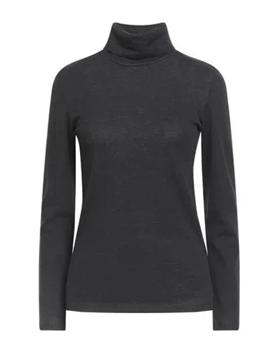 MAJESTIC MAJESTIC FILATURES WOMAN T-SHIRT GREY SIZE 4 COTTON, CASHMERE