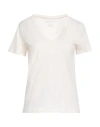 Majestic Filatures Woman T-shirt Ivory Size 1 Cotton In White