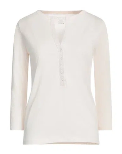 Majestic Filatures Woman T-shirt Ivory Size 1 Lyocell, Cotton In White