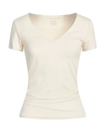 Majestic Filatures Woman T-shirt Ivory Size 1 Viscose, Elastane