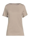 Majestic Filatures Woman T-shirt Beige Size 1 Viscose, Elastane In Beige