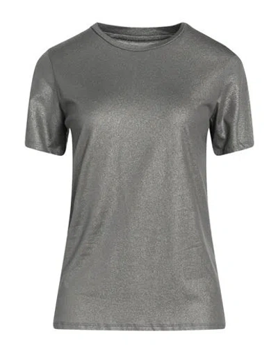 Majestic Filatures Woman T-shirt Lead Size 1 Lyocell, Cotton In Grey