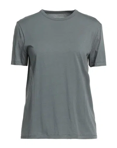 Majestic Filatures Woman T-shirt Lead Size 1 Lyocell, Cotton In Grey