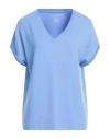 Majestic Filatures Woman T-shirt Light Blue Size 1 Viscose, Elastane In Blue