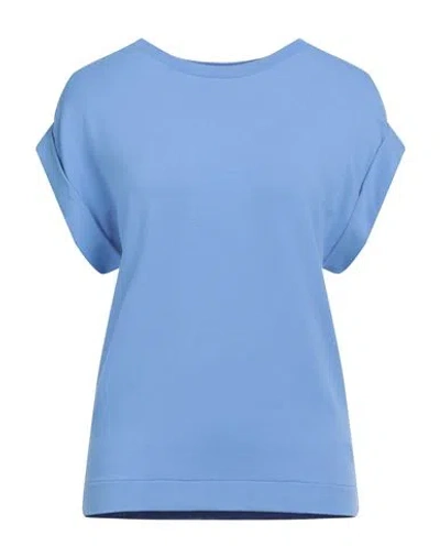 Majestic Filatures Woman T-shirt Light Blue Size 1 Viscose, Elastane