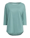 Majestic Filatures Woman T-shirt Light Green Size 0 Linen, Elastane