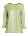 Majestic Filatures Woman T-shirt Light Green Size 3 Viscose, Elastane