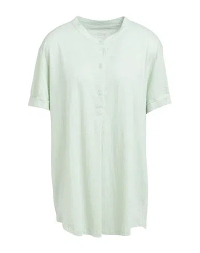 Majestic Filatures Woman T-shirt Light Green Size 4 Linen, Elastane