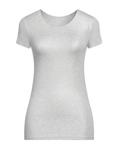 Majestic Filatures Woman T-shirt Light Grey Size 1 Viscose, Elastane