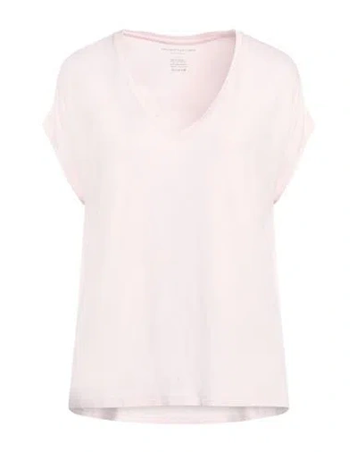 MAJESTIC MAJESTIC FILATURES WOMAN T-SHIRT LIGHT PINK SIZE 1 VISCOSE, ELASTANE