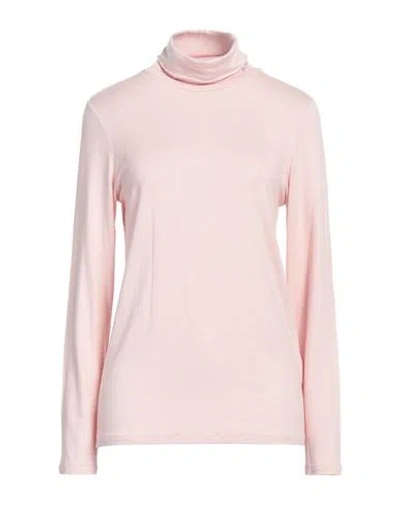 MAJESTIC MAJESTIC FILATURES WOMAN T-SHIRT LIGHT PINK SIZE 4 VISCOSE, ELASTANE 