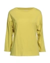 Majestic Filatures Woman T-shirt Acid Green Size 1 Cotton In Green
