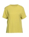 Majestic Filatures Woman T-shirt Acid Green Size 1 Cotton In Green