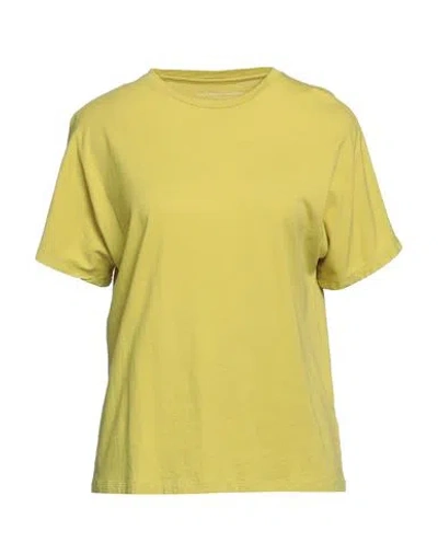 Majestic Filatures Woman T-shirt Acid Green Size 1 Cotton
