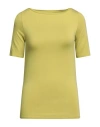 Majestic Filatures Woman T-shirt Lime Green Size 1 Viscose, Elastane In Green