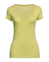 Majestic Filatures Woman T-shirt Lime Green Size 1 Viscose, Elastane In Green