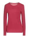 Majestic Filatures Woman T-shirt Magenta Size 2 Organic Cotton, Cashmere In Pink