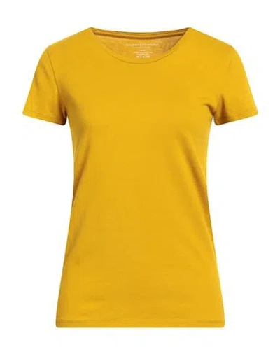 Majestic Filatures Woman T-shirt Ocher Size 1 Cotton In Yellow