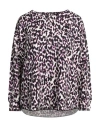 Majestic Filatures Woman T-shirt Mauve Size 3 Viscose, Elastane In Purple