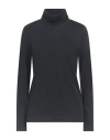 Majestic Filatures Woman T-shirt Midnight Blue Size 2 Cotton, Cashmere In Black