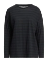 Majestic Filatures Woman T-shirt Midnight Blue Size 3 Cotton, Cashmere In Blue