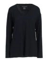 Majestic Filatures Woman T-shirt Midnight Blue Size 3 Viscose, Elastane