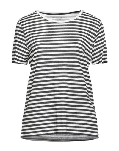 Majestic Filatures Woman T-shirt Midnight Blue Size 4 Linen, Elastane